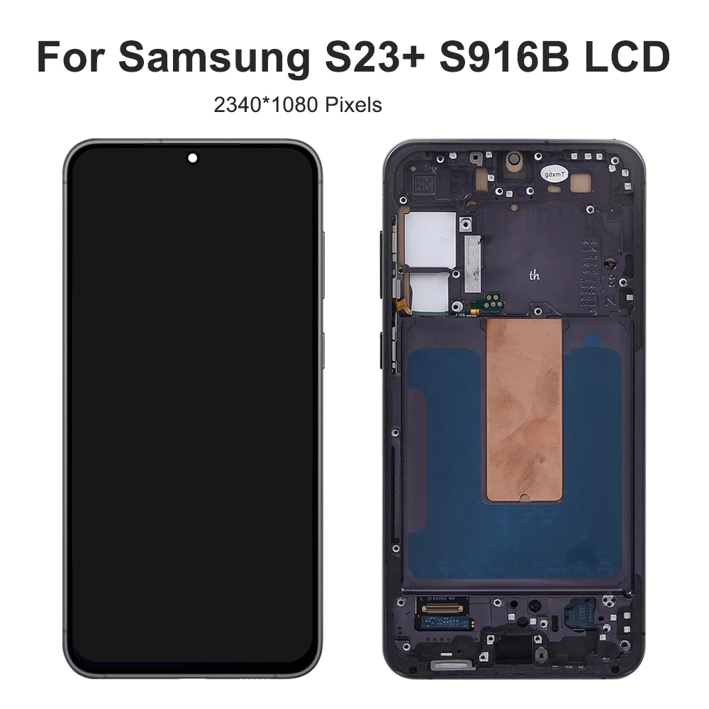 Tested S23 Plus For Samsung For S23+ S916B S916U S916W S916N S916 LCD Display Touch Screen Digitizer Assembly Replacement