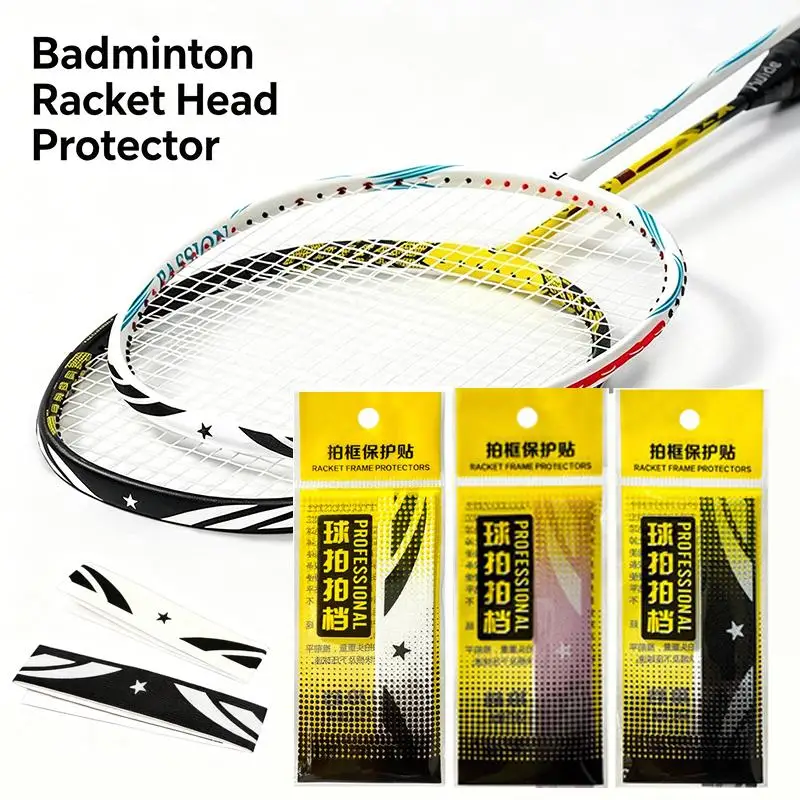 Multicolor Badminton Racket Head Edge Protector Tape Wear-Resistant Self-Adhesive Anti-Collision Frame Guard Protection Tape