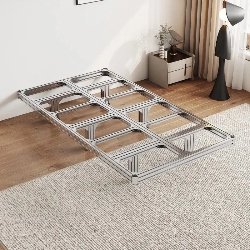 Aluminum profile bed frame Suspended tatami single double aluminum alloy bed frame