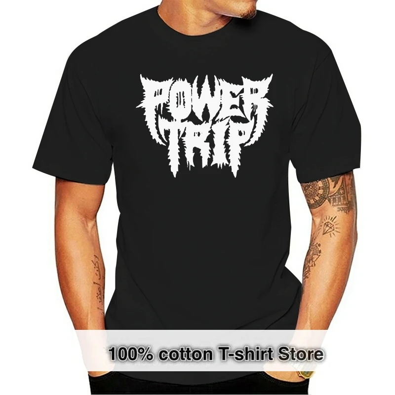 Neu Power Trip Thrash Metal Band Logo T-Shirt S-3Xl Harajuku Funny Tee Shirt