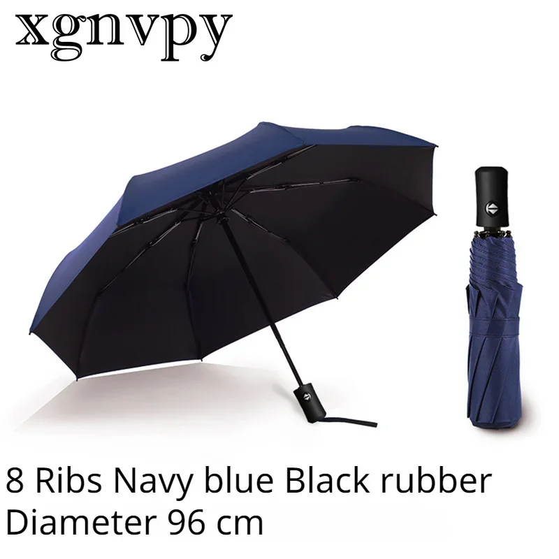 xgnvpy Fully Automatic Folding Umbrella Men Women Luxury Business Windproof Sun Parasol Rain Umbrella