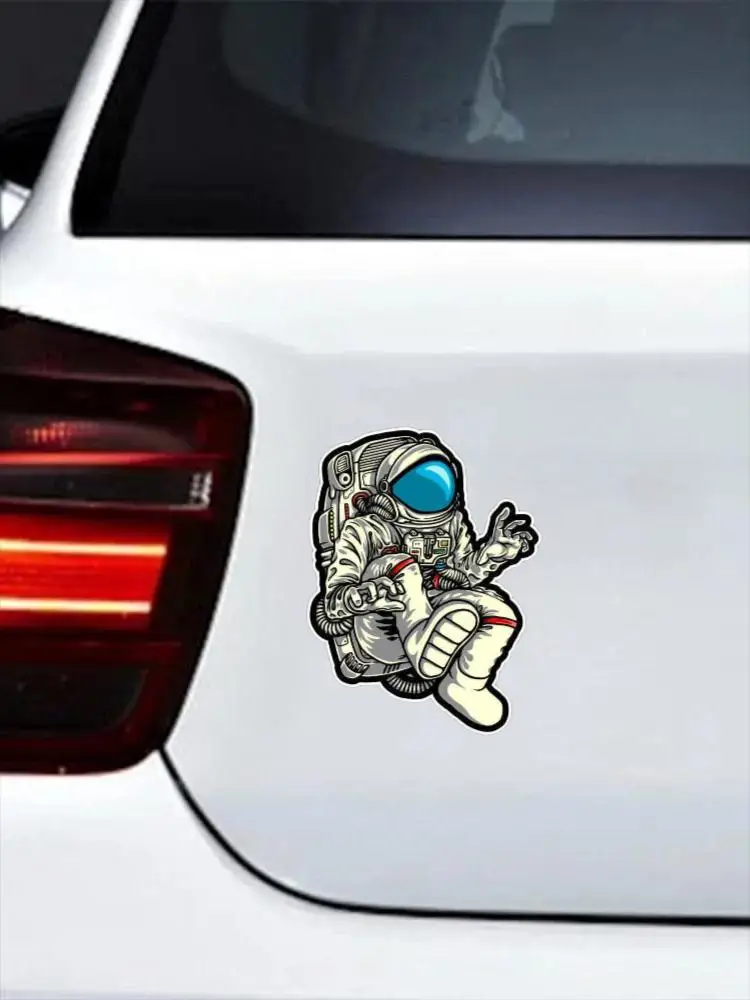 Astronaut Space Cosmonaut Pilot Star Car Bumper Vinyl Sticker Decal Window Truck Camper Guitar Car Body Refrigerator Wall