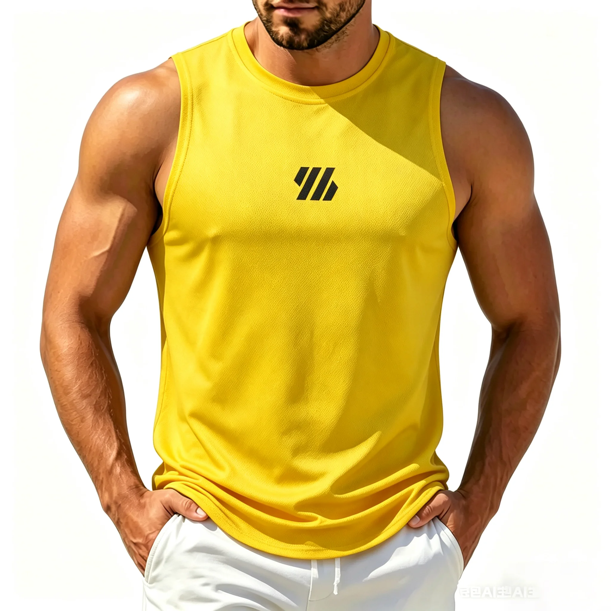 Herren Casual Fitness Tanktop Sportbekleidung Ärmelloses Shirt Männliches Atmungsaktives Mesh-Oberteil Sport-Weste Unterhemd Fitness-Weste für Männer