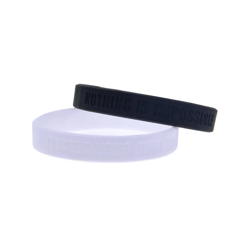 50 Stück Übertreffen Sie Ihre eigenen Erwartungen, NICHTS IST UNMÖGLICH, Silikon-Armband für Studentenprüfungen, Abschlussfeiern, Traumverwirklichung, Souvenir-Band – Detail 2