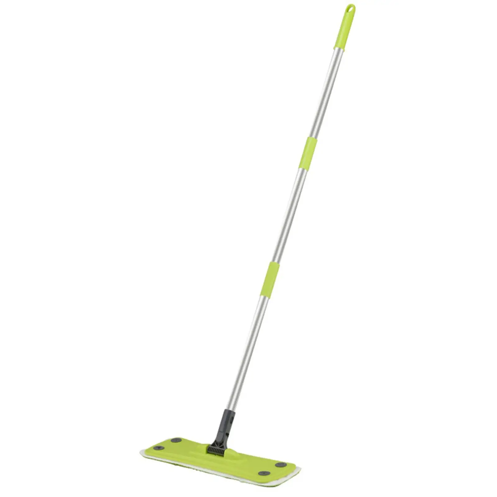 Flat Mop Floor Cleaner 360° Rotating Head with Stainless Steel Handle Wet and Dry Use for Vinyl Commercial Home Use Laminate