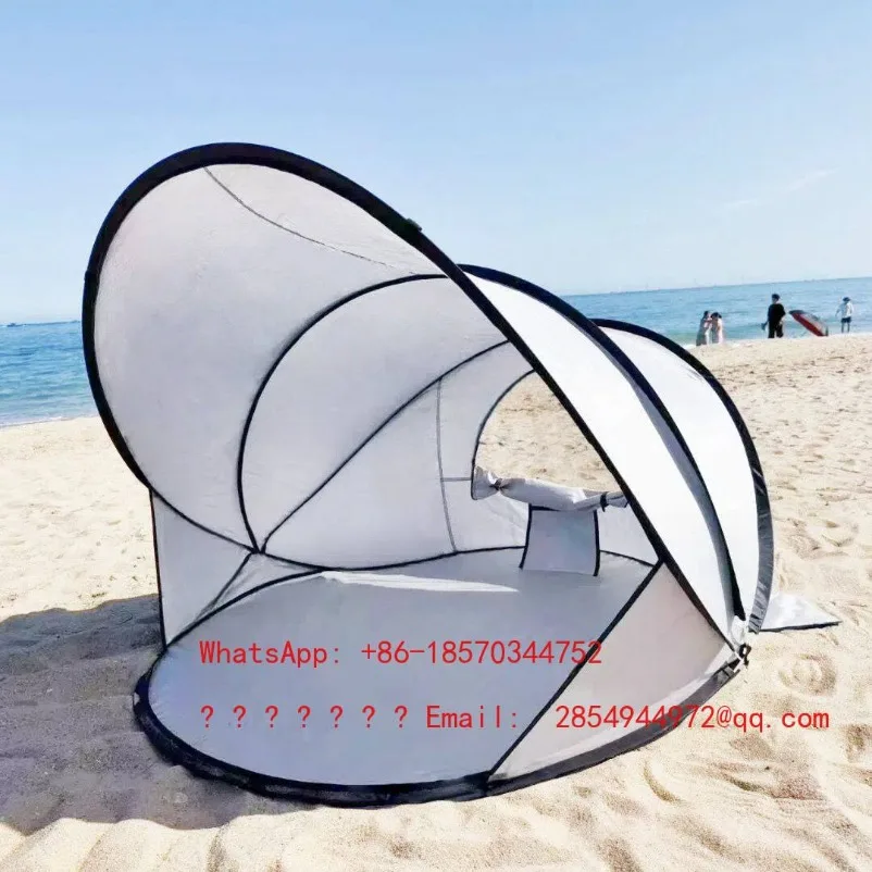 Beach Tent, Seaside Sunscreen and Windscreen, Fully Automatic Simple Quick-opening Outing Supplies