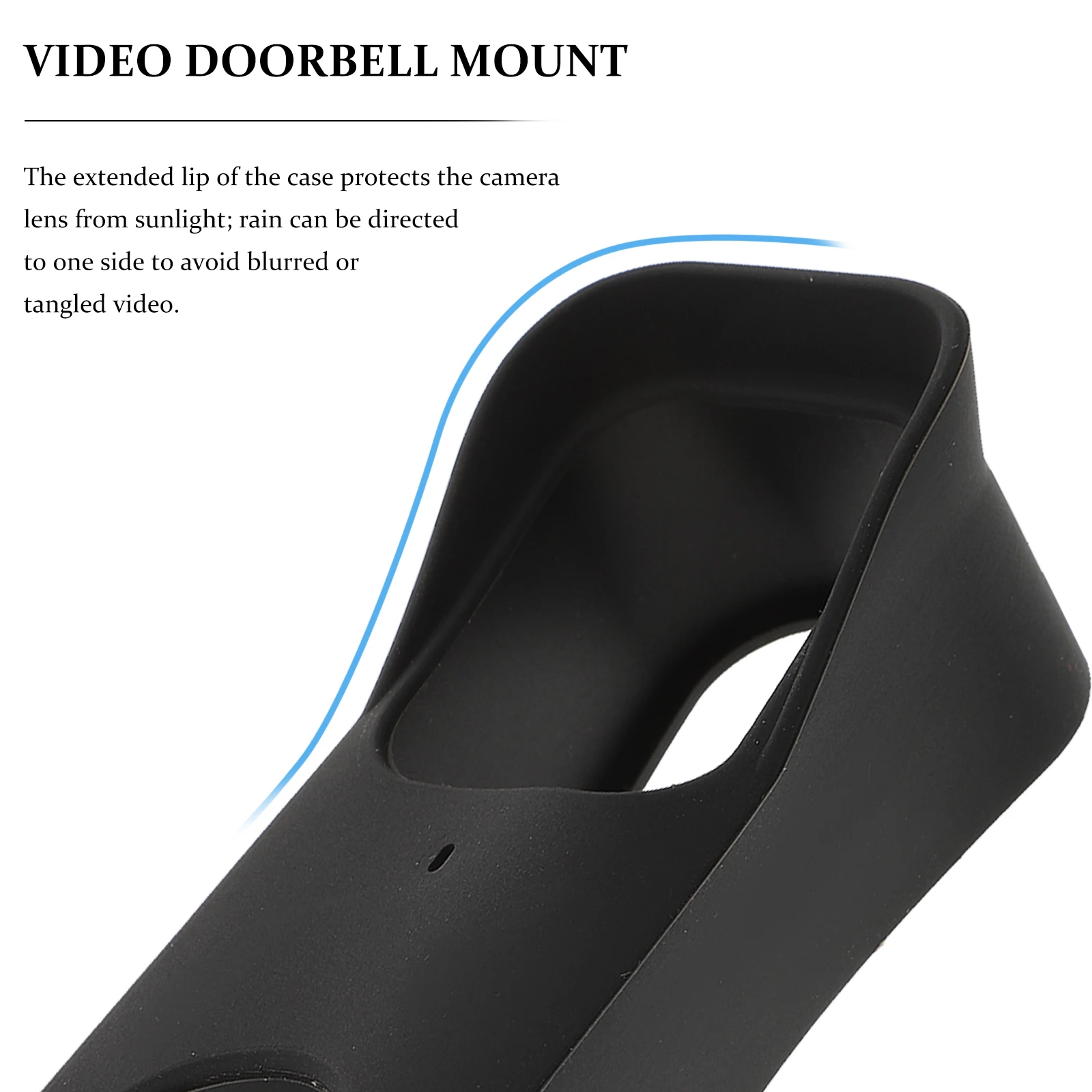 

Silicone Doorbell Cover Shock Absorbing Fits Tight Video Mount Adjustable Bracket Camera Holder Wireless Doorbell Protective