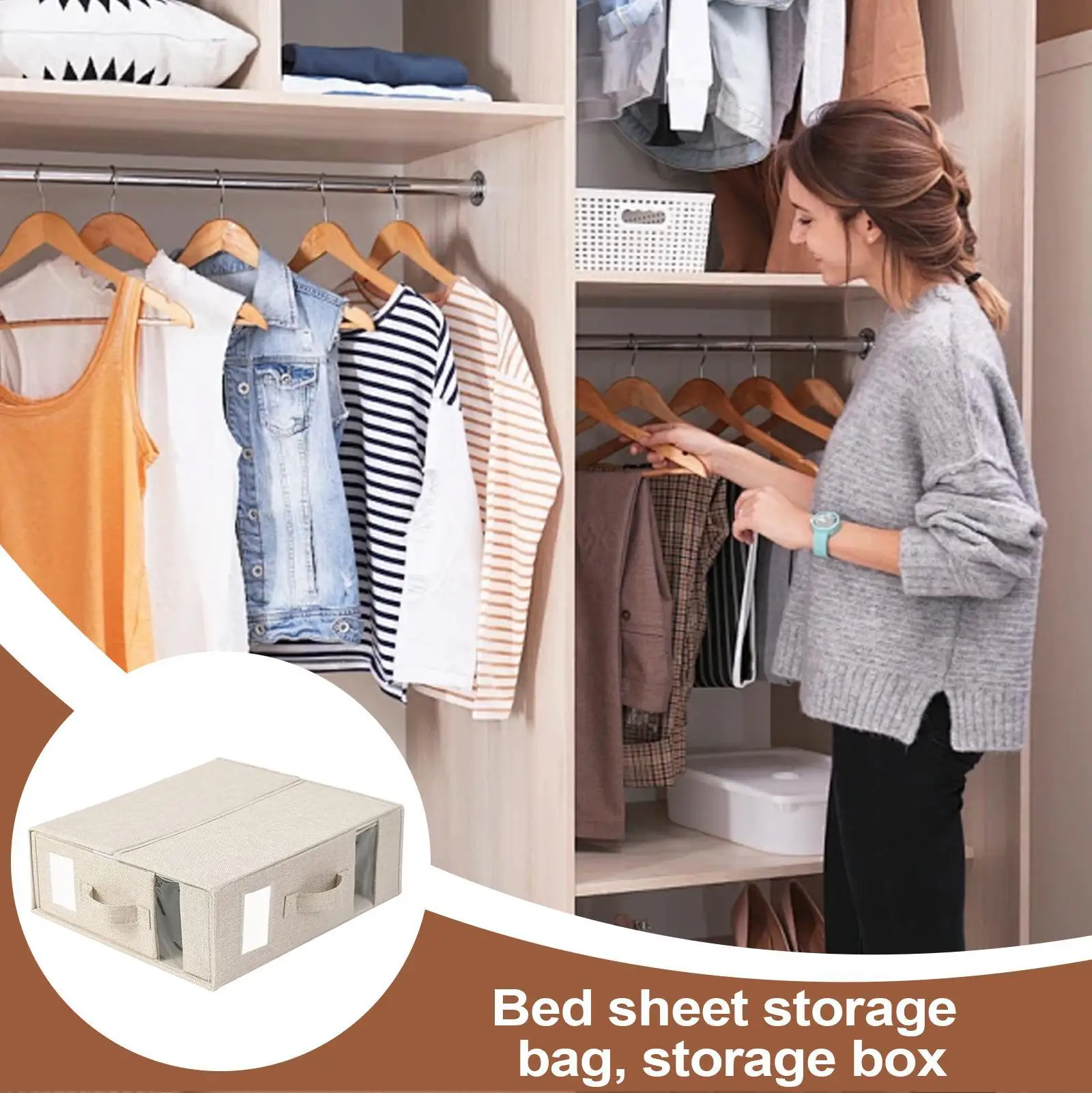 

Sheet Organizers And Storage Sheets Organizer For Linen Closet Foldable Bedding Holder Bag For Organization Underbed Bedroom