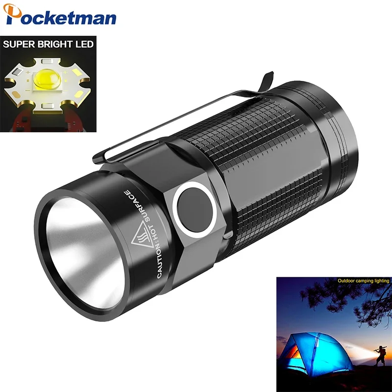 

UV Light/White Light Portable Mini LED Flashlight Super Bright XPG2 Torch Pocket-sized Flashlights Emergency Light with Pen Clip