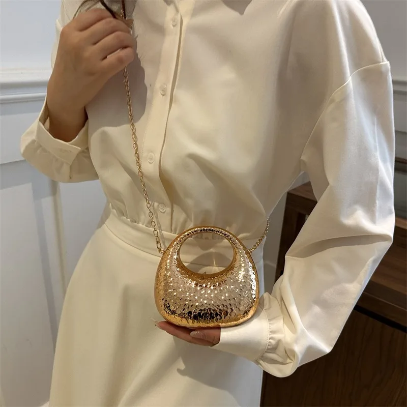 

Unique 2025 Mini Acrylic Shoulder Bag with Crack Pattern and Chain Perfect for Evening Occasions in Europe and America Handbags