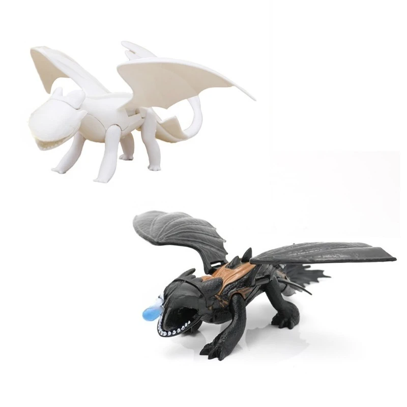 

Как приручить дракона: Беззубик, Световой и Ночной Фурии — коллекционные подвижные фигурки из ПВХ, игрушки, подарок на день рождения