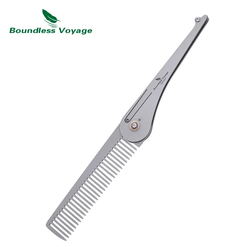 

Titanium Foldable Comb Ultra Lightweight Travel Hair Comb, Anti-Static & Portable Pocket Comb for Men Women