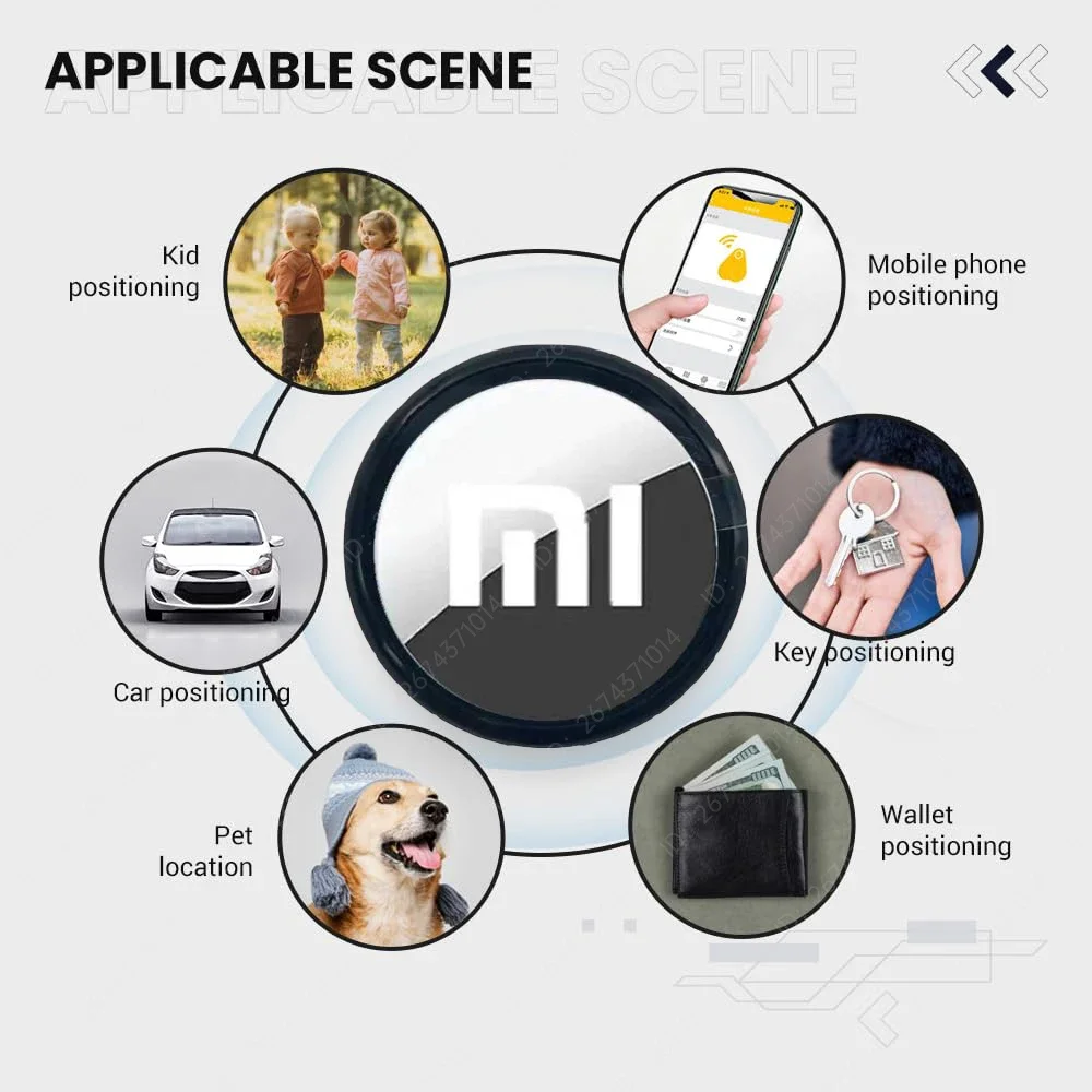 Xiaomi Portable Bluetooth Tracker Key Finder Smart Location Device Compact for Keys Wallet Pets Baggage for Tracking Belongings