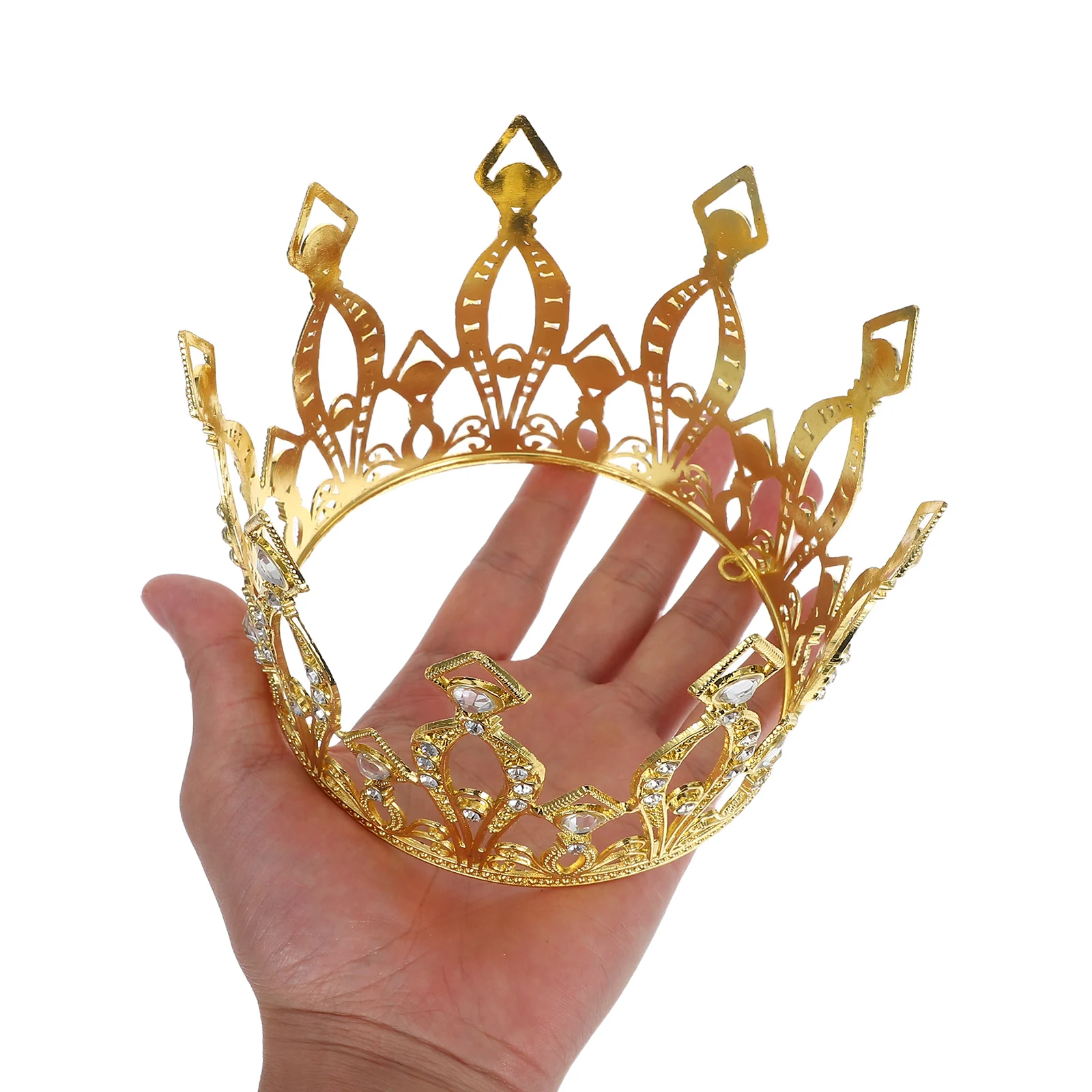 

Rhinestone Tiara Crown Wedding Headpiece Bride Child Bridal Girls Hair Accessories Headdress Hairstyling Tool