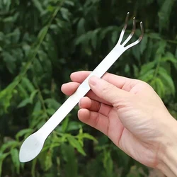 1Pc Stainless Steel Root Rake Bonsai Potted Plants 3-Prong Loosen Soil Tool Handheld Rustproof Rake Home Gardening Tool 21cm