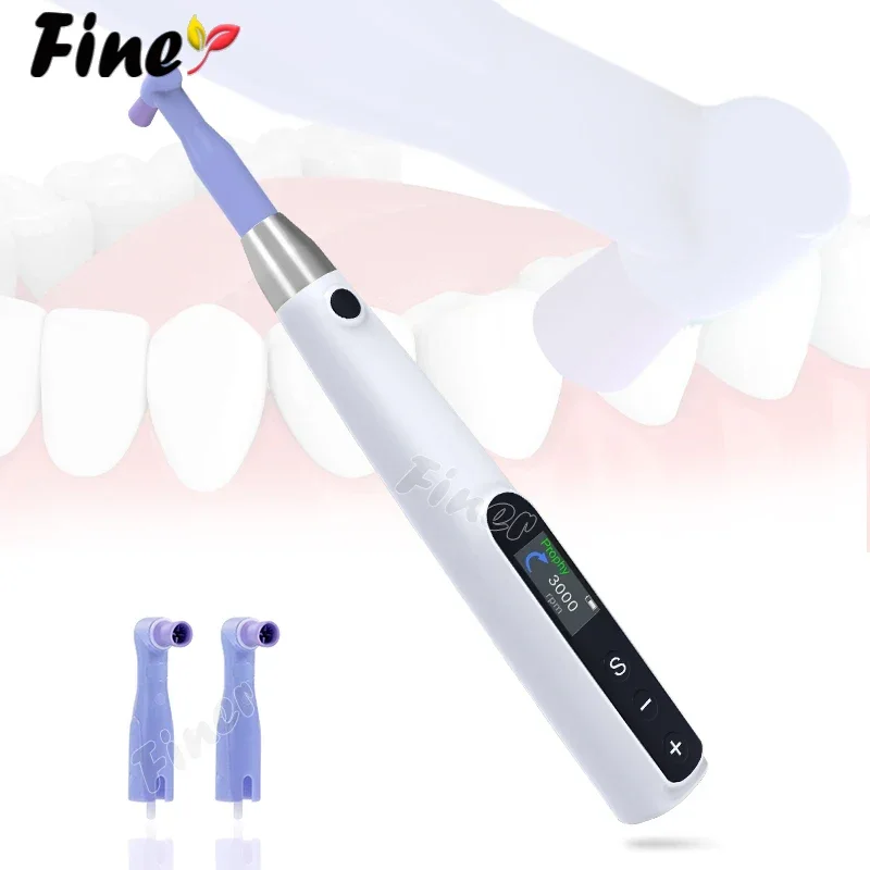 Dental Electric Smart Prophy Handpiece Speed Adjustable Polish Motor Prophylaxis Handpiece for Teeth Cleaning Polishing