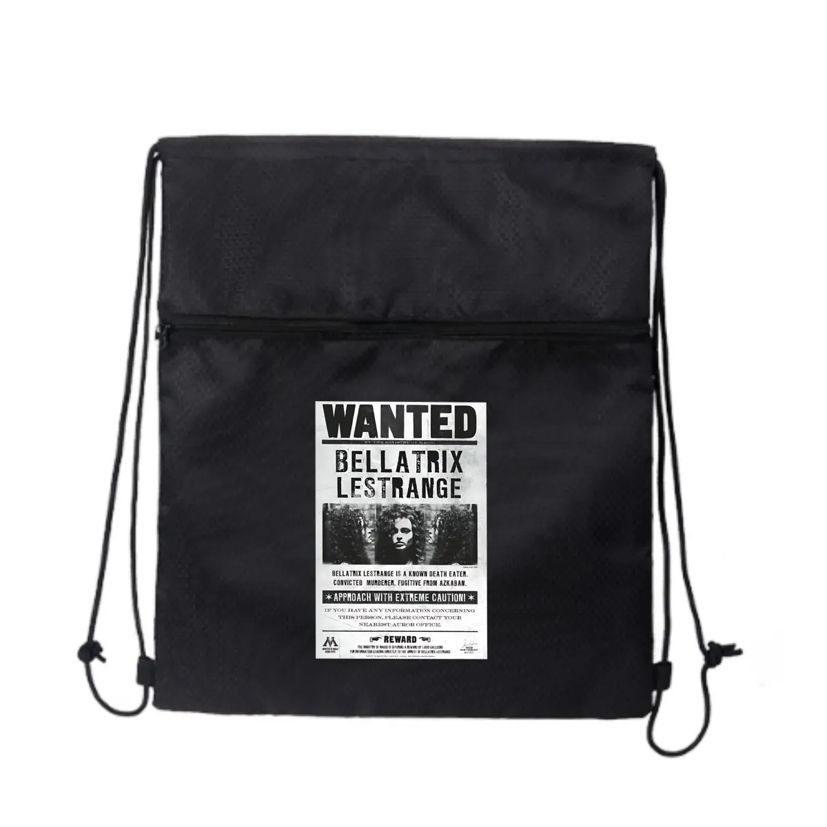 

Wanted Sign Starts Bold Chase Черная сумка на молнии на шнурке: идеально подходит для коротких держателей