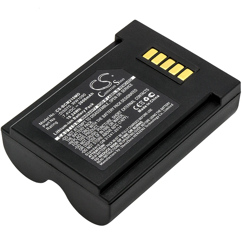 7.4V 2600mAh/3400mAh Medical Battery DI5070, WW1090 for BCI SpectrO2 Pulse Oximeters, SpectrO2 10 20 30