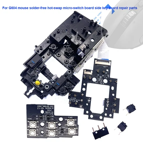 Placa de microinterruptor de intercambio en caliente Compatible sin soldadura para ratón inalámbrico G604 Lightspeed, accesorios de reparación de repuesto de tecla lateral