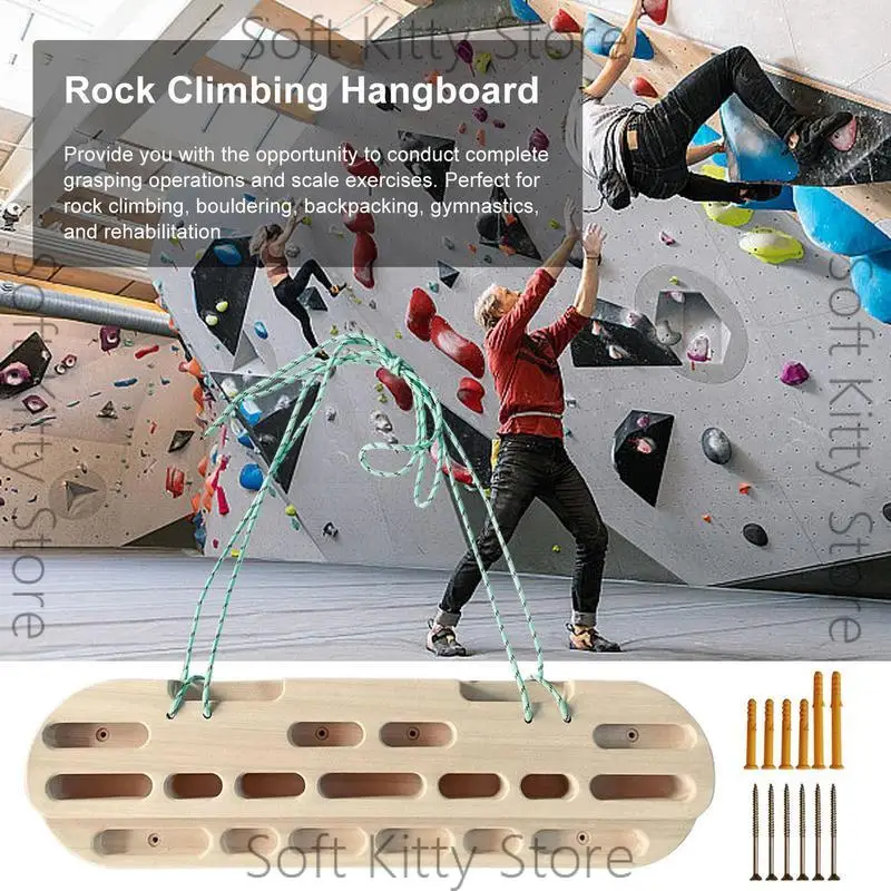 Climbing Fingerboard Strength Rock Board Portable Pull-up rock climbing hangboard Grip Strengthener climber forearm exerciser