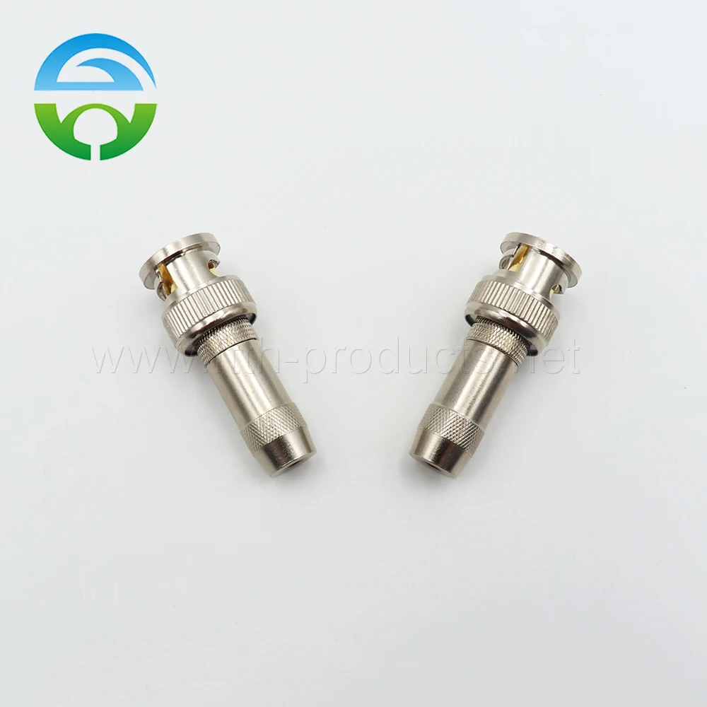 Adaptador Coaxial macho hembra de fibra BNC, Conector de cobre, 10 piezas, HY-11-BNC