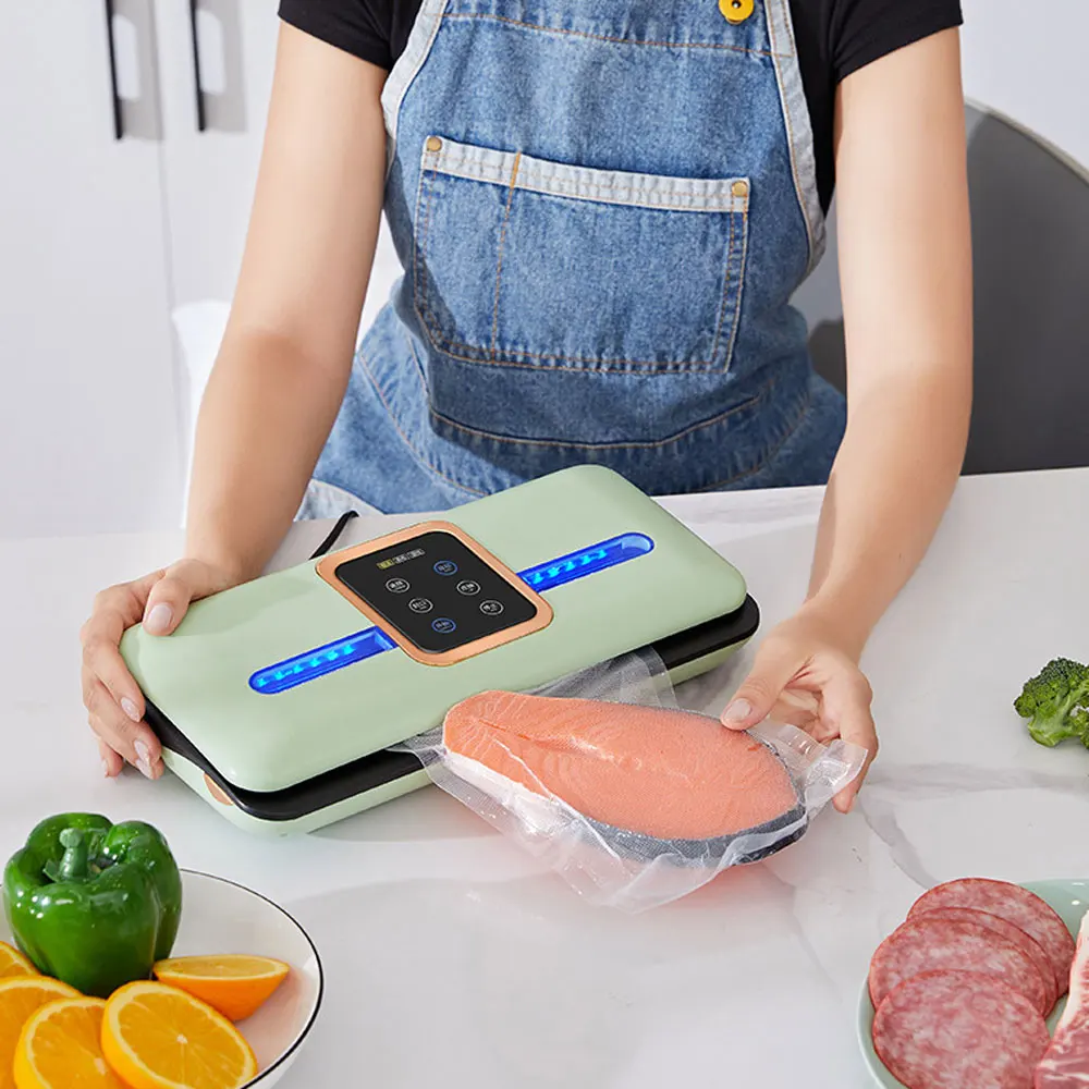 

Protable Food Packaging Machine Household Vacuum Sealer Automatic Vacuum Sealing Preserving Machine seladora de plastico