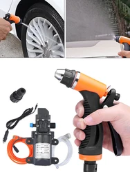 Adjustable Portable Car Wash Pump DC12V 100W 4L/Min High Voltage Wash Car Spray Cleaning Tools