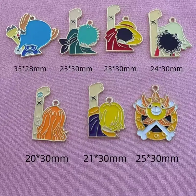 10PCS alloy drip oil cartoon pendant, DIY jewelry making earrings, keychain accessories view 6