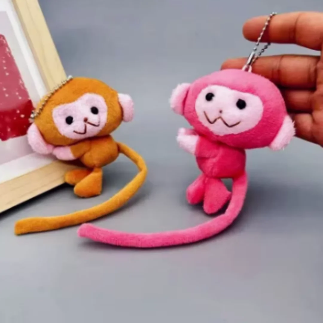 

Cartoon Long Tailed Monkey Doll Key Chain Pendant DIY Plush Toy Doll Keychain Backpack Pendant Accessories Gift For Children