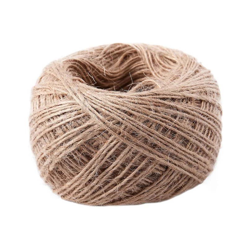 10X 100 Meter - Natural Textured Hessian Jute Twine String 1Mm