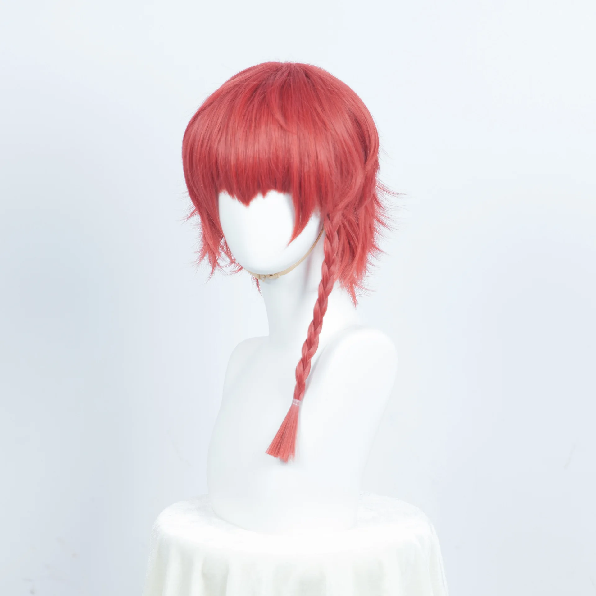 Peluca de cosplay de prisión azul Fengle Hui, diseño elegante, antiencillo, simulación realista del cuero cabelludo