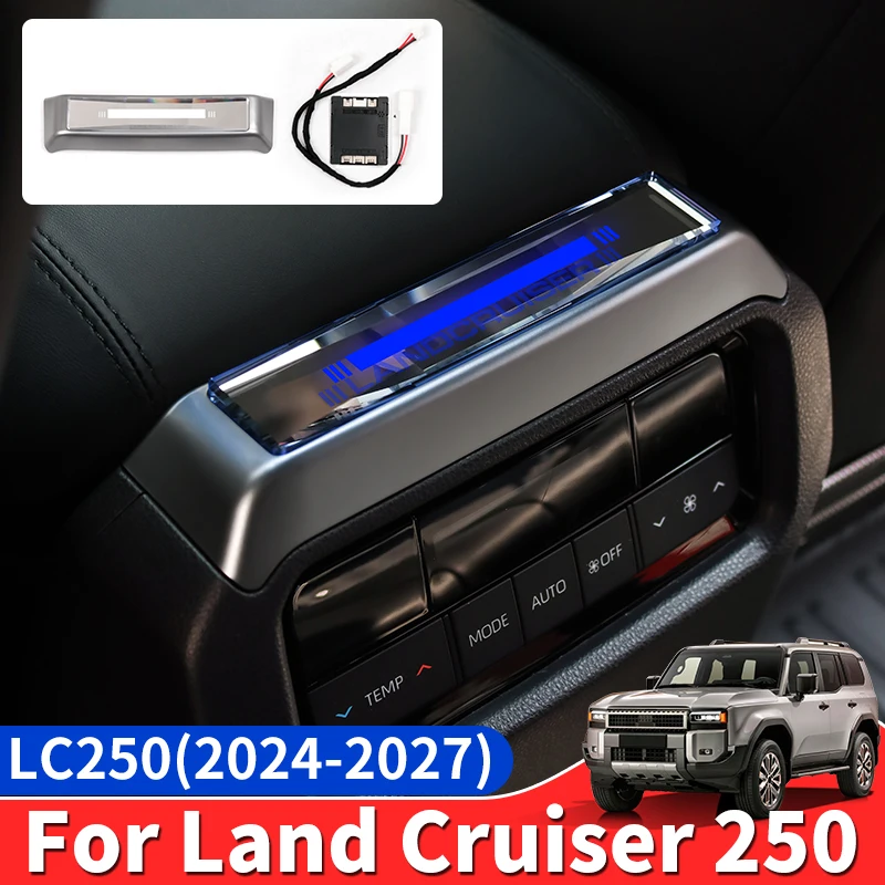 For Toyota Land Cruiser Prado LC250 2024-2027 1958 J250 Armrest Console Letter Ambient Lamp Interior Modification Accessories