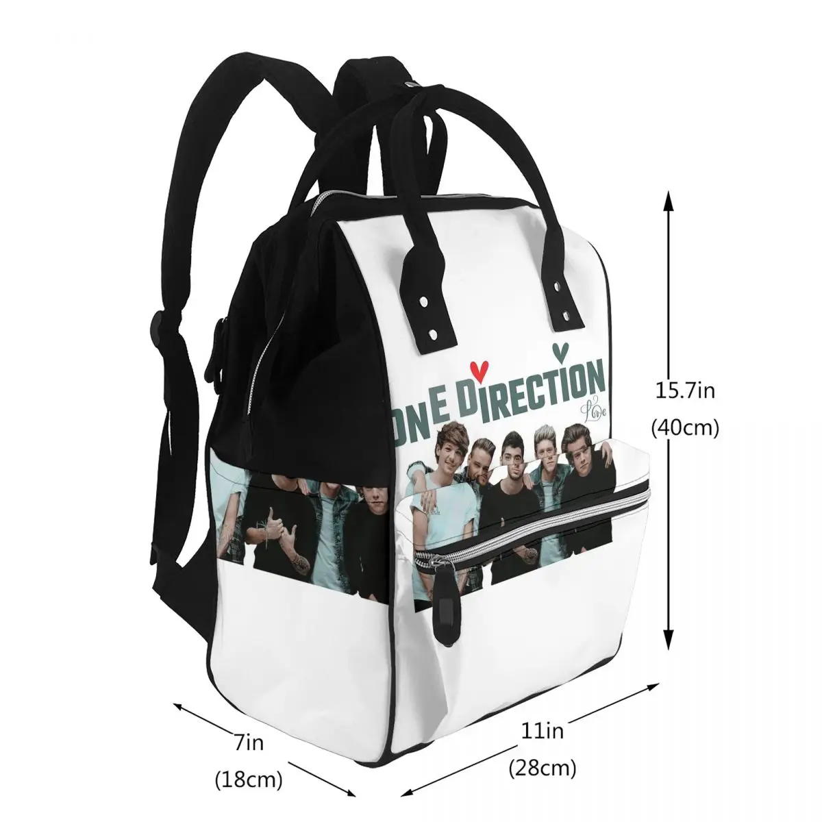 One DIrection Love Student Backpack School Bag Hiking Travel Daypack for Men Women Bookbag Shoulder Bags