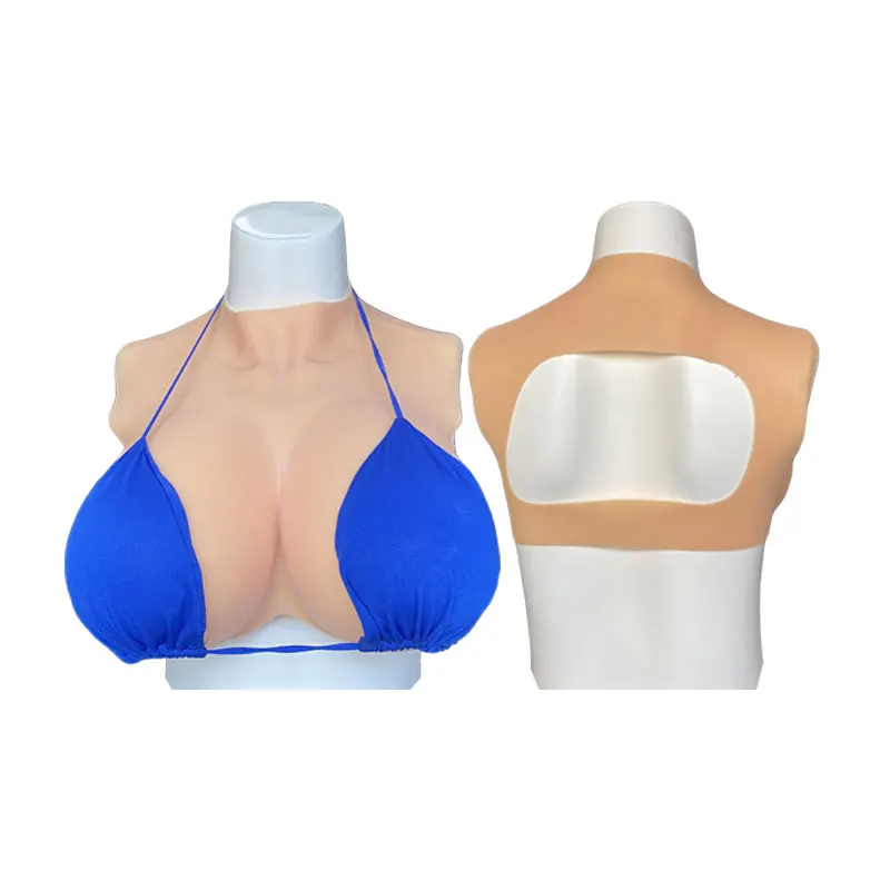 Huge Plump Silicone Breast Forms with Realistic Nipple Areola for Transgender Crossdressing Cosplay Fake Boobs Shake Enhance