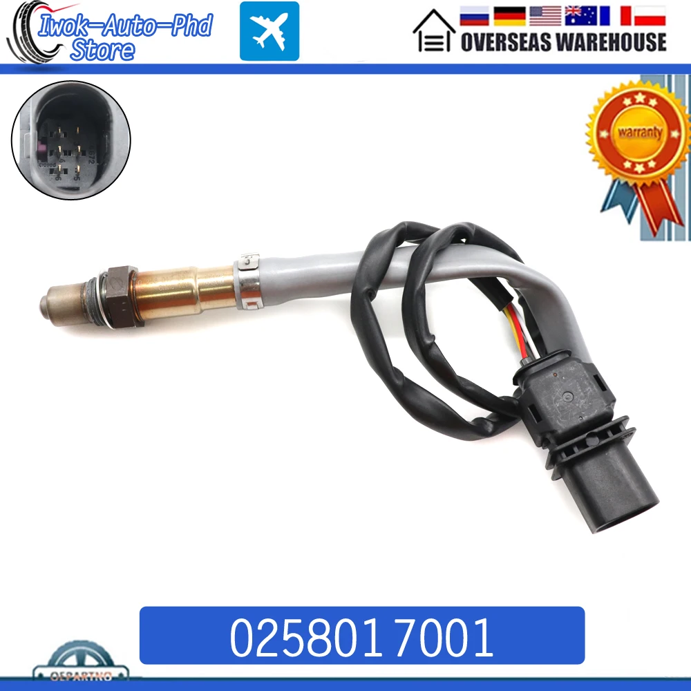 0258017001 Air Fuel Ratio Lambda O2 Oxygen Sensor For Hyundai ACCENT i30 i40 VELOSTER Kia pro CEE'D RIO Soul 1.6L 2010-2017