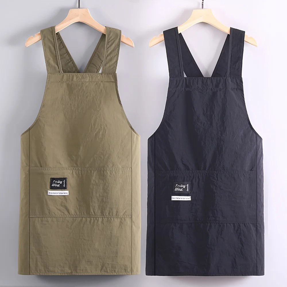 Newer Cross-Body Sleeveless Apron Easy Home Kitchen Cooking Work Uniform Catering Special Apron Waist Apron Chef