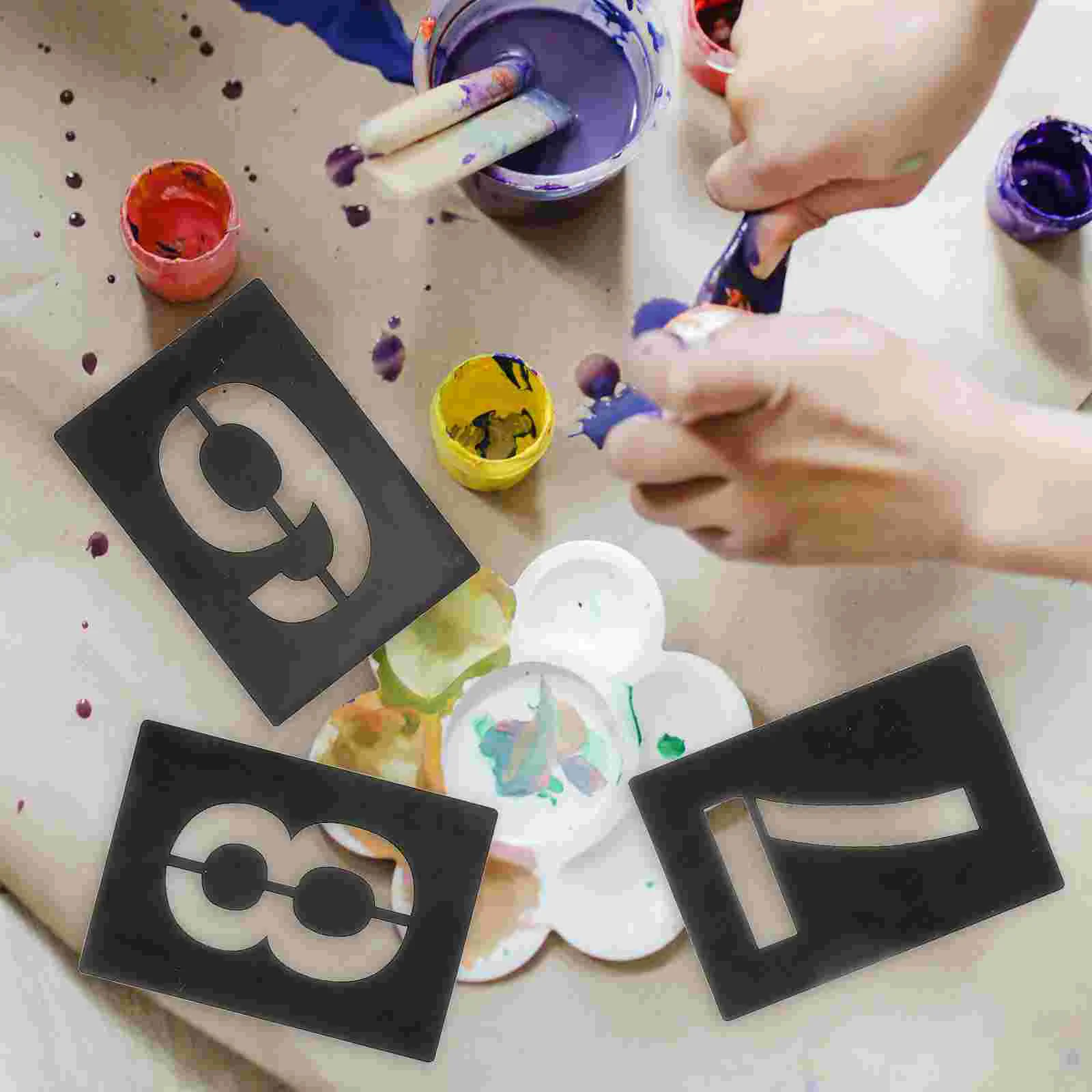 Digital Template Number Stencil Reusable Christmas Stencils for Painting on Wood Holiday Large