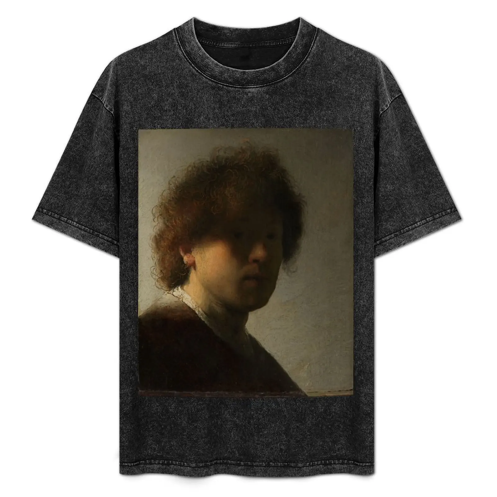 Self-portrait - Rembrandt van Rijn (c. 1628) T-Shirt Blouse shirts graphic tees quick-drying boys whites mens cotton t shirts