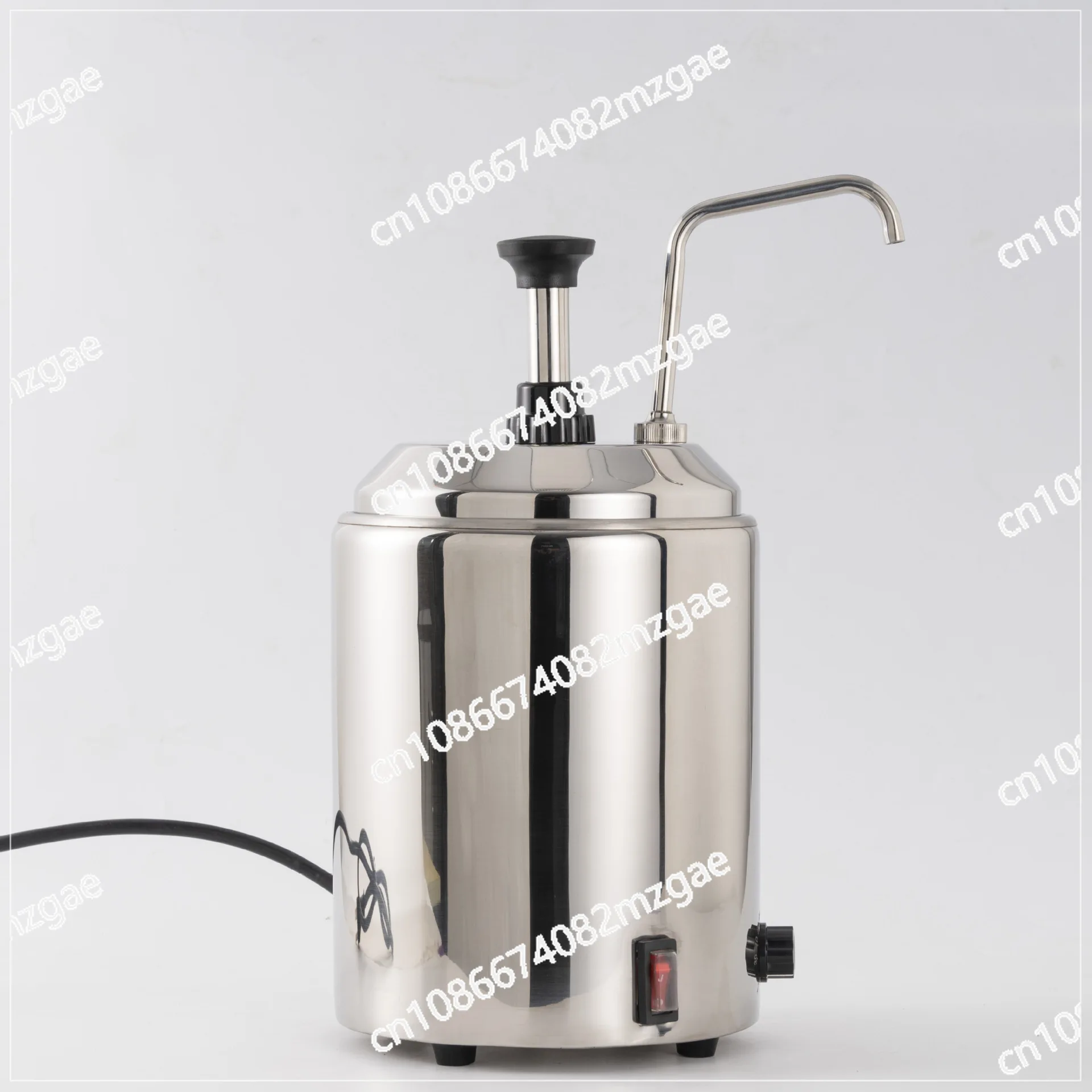 

Adjustable output 304 stainless steel round warm juice pump cheese butter cheese chocolate jam dispenser