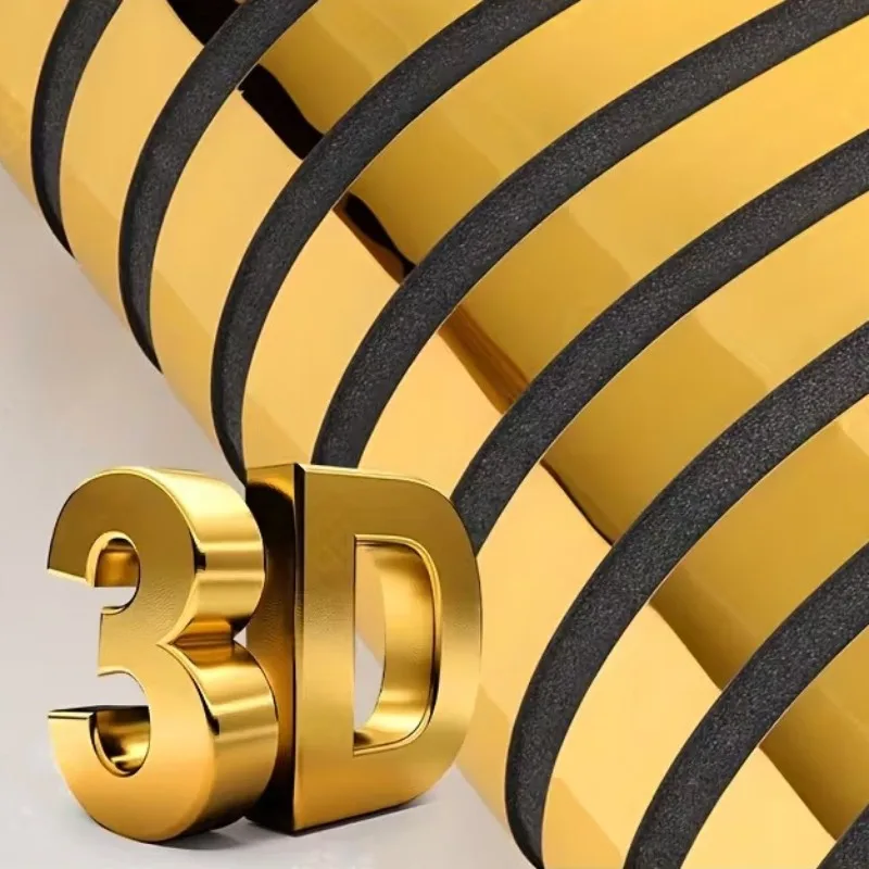 3D Metallic Grille Self-Adhesive Wall Panel Wallpaper Decoration Living Room Background PVC Wall Sticker DIY Cutting