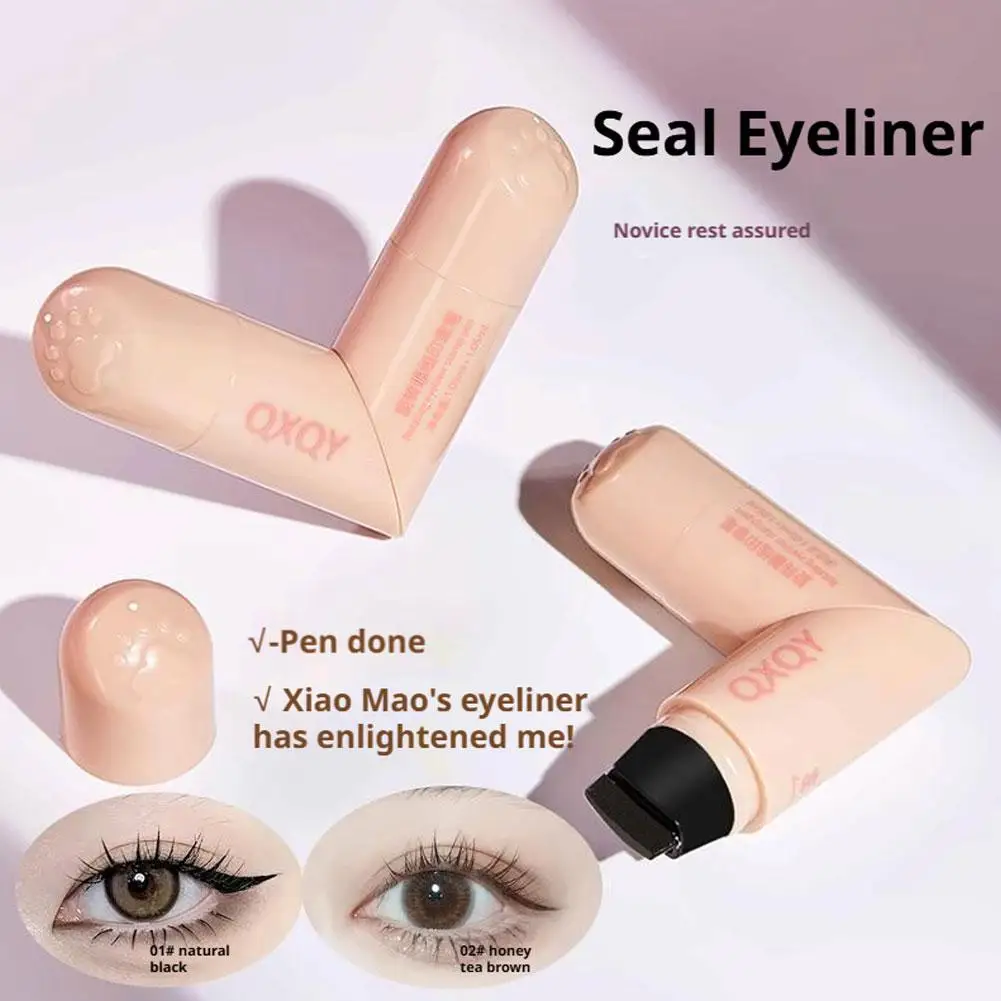 OXQY roterende eyeliner pen glad en soepel, veelzijdig waterdicht, niet gemakkelijk zwakke make-up natuurlijke zegel eyeliner pen