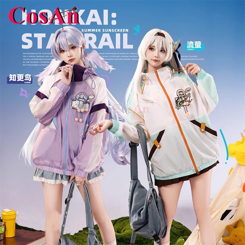 

CosAn Game Honkai: Star Rail Robin/Firefly Cosplay Costumes Derivative Product Fashion Sun Protection Outfit Summer Sunscreen