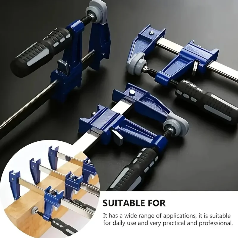 Light‑Duty Forged Steel Woodworking F‑Clamp, Max 450Lbs Load Capacity for Welding, Metal Working & DIY Craft