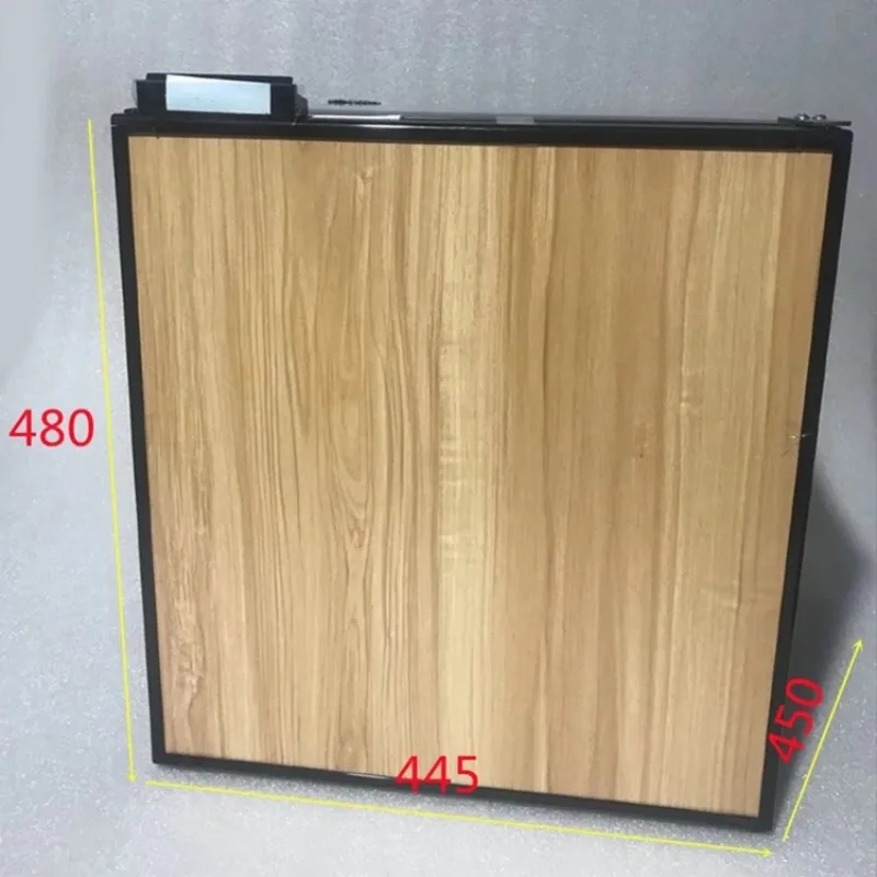 ثلاجة RV خشبية وسوداء 12 فولت/24 فولت - تبريد الضاغط، ضوضاء منخفضة للمنزل المتنقل/التخييم