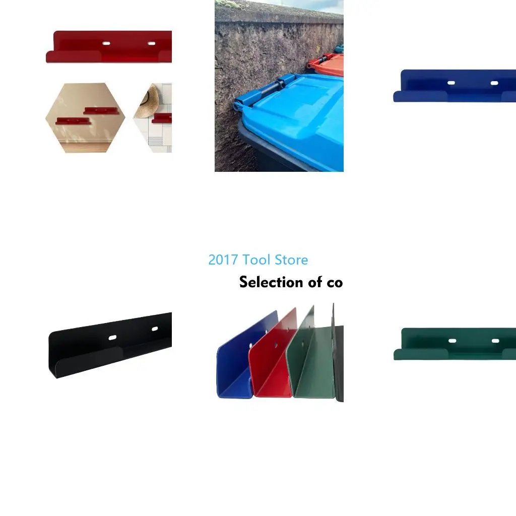 

K92A Steel Wheelie Bin Brackets Blend With Rock Wall Garden Fences And Brickwork