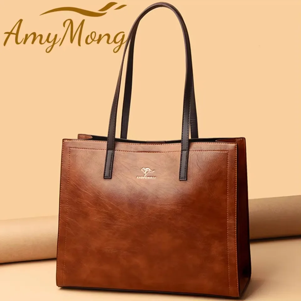 

3 Layers Vintage PU Leather Big Casual Tote Women Bags High Quality Female Handbags Purses Shoulder Shopping Sac Hand Bag