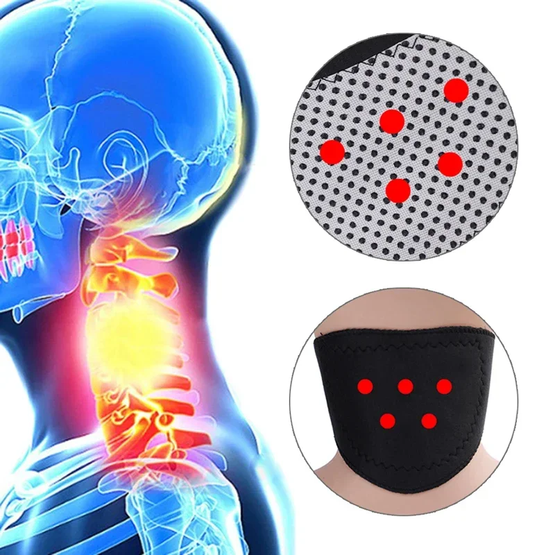 คอตัวเอง Massager Tourmaline Magnetic Therapy นวดคอ Vertebra การป้องกันความร้อนโดยธรรมชาติเข็มขัด Body Massager