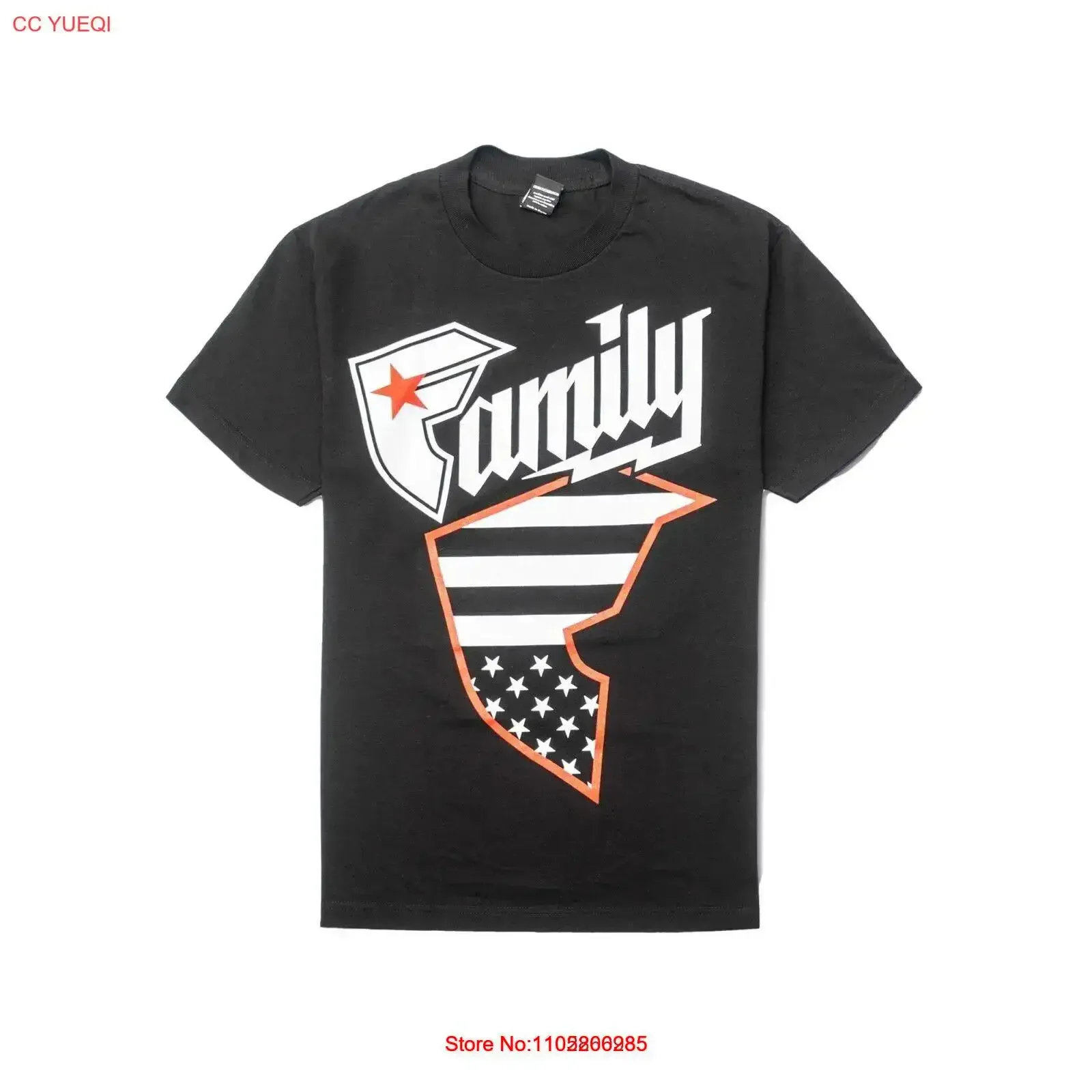 Authentic Famous stars and straps Thunder Family Black T Shirt CA3 vintage Washed Stylish Stretched Breathable Casual Versatile