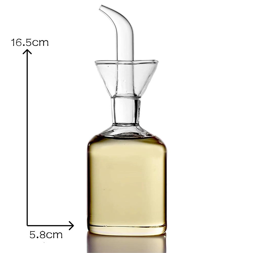 Distributeur d'huile et de vinaigre en verre - Bouteille anti-fuite et anti-goutte en borosilicate d