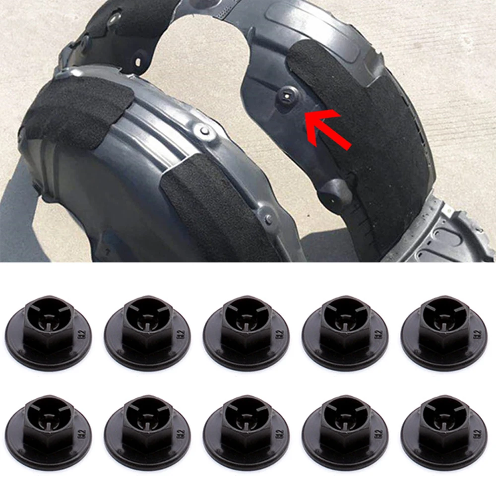 10pcs For Hyundai Elantra AD Tucson Santa Fe Solaris Kia Sedona Soul Optima Cadenza Fender Liner Mud Guard Nut Plug 8414526000